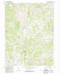 Wilkesville 1961 topographic map thumbnail
