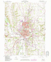 Wooster 1961 topographic map thumbnail