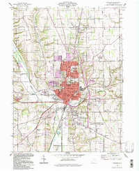 Wooster 1994 topographic map preview
