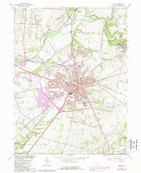 Xenia 1965 topographic map thumbnail