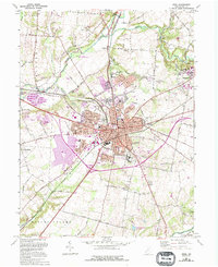Xenia 1965 topographic map thumbnail