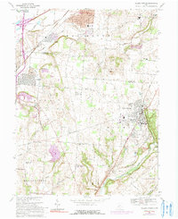 Yellow Springs 1968 topographic map thumbnail