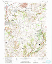 Yellow Springs 1968 topographic map thumbnail
