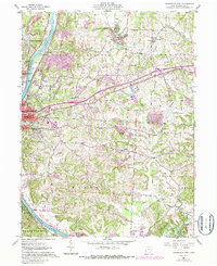 Zanesville East 1961 topographic map thumbnail