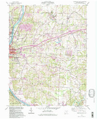 Zanesville East 1994 topographic map thumbnail
