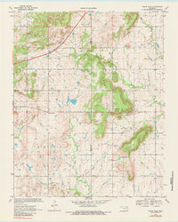 Osage Hills 1970 topographic map thumbnail