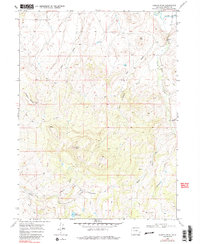 Bakers Peak 1969 topographic map thumbnail