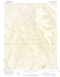 Bear Mountain 1964 topographic map thumbnail