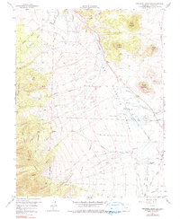 Beckwith Mountain 1958 topographic map thumbnail