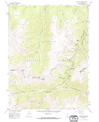 Berthoud Pass 1957 topographic map thumbnail