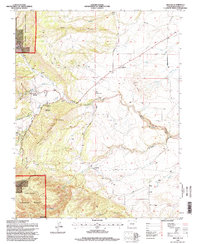 Beulah 1994 topographic map thumbnail