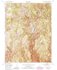 Big Bull Mountain 1951 topographic map thumbnail