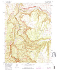 Black Ridge 1955 topographic map thumbnail