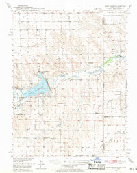 Bonny Reservoir 1950 topographic map thumbnail