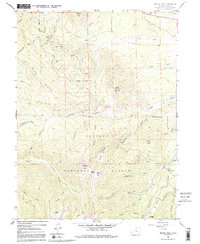 Bottle Pass 1957 topographic map preview