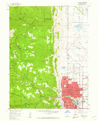 Boulder 1957 topographic map thumbnail