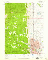 Boulder 1957 topographic map thumbnail