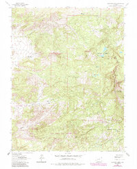 Buckhorn Lakes 1963 topographic map thumbnail
