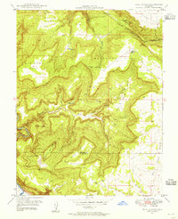 Bull Canyon 1948 topographic map thumbnail