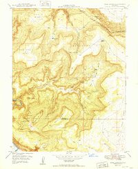 Bull Canyon 1949 topographic map thumbnail