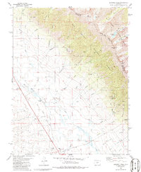 Bushnell Peak 1981 topographic map thumbnail