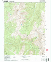 Byers Peak 1957 topographic map thumbnail