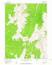 Byers Peak 1957 topographic map thumbnail