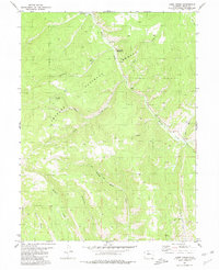 Cabin Creek 1980 topographic map thumbnail