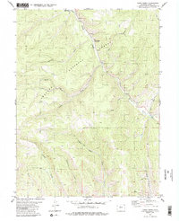 Cabin Creek 1980 topographic map thumbnail