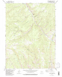 Cabin Creek 1980 topographic map thumbnail