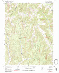 Calf Canyon 1964 topographic map thumbnail