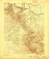 Canyon City topographic map thumbnail