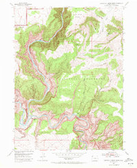 Canyon Of Lodore South 1954 topographic map thumbnail