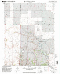 Carrizo Mountain 1996 topographic map thumbnail