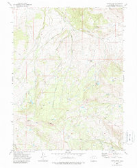 Castle Peak 1972 topographic map thumbnail