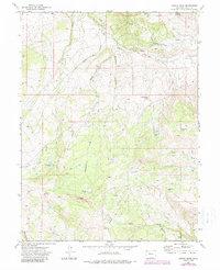Castle Peak 1972 topographic map thumbnail