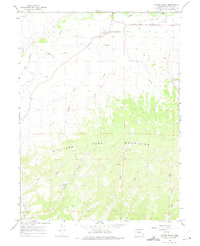 Castor Gulch 1966 topographic map thumbnail