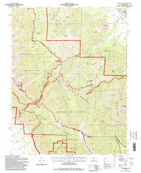 Coaldale 1994 topographic map thumbnail