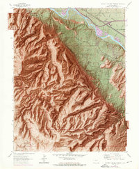 Colorado National Monument 1962 topographic map thumbnail