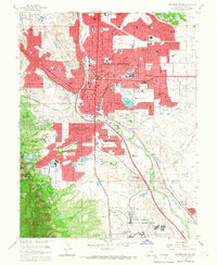 Colorado Springs 1961 topographic map thumbnail