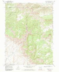 Corcoran Peak 1968 topographic map thumbnail