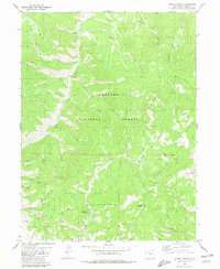 Corral Peaks 1980 topographic map thumbnail