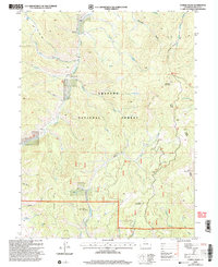 Corral Peaks 2000 topographic map thumbnail
