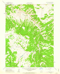 Cottonwood Pass 1961 topographic map thumbnail