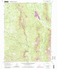 Courthouse Mountain 1963 topographic map thumbnail