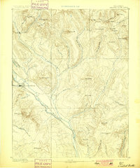 Crested Butte 1893 topographic map thumbnail