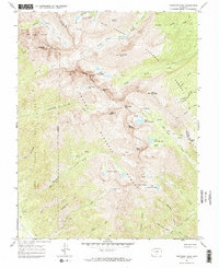 Crestone Peak 1967 topographic map thumbnail