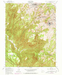 Cripple Creek South 1951 topographic map thumbnail