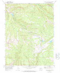 Crooked Creek Pass 1970 topographic map thumbnail