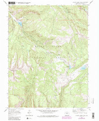 Crooked Creek Pass 1970 topographic map thumbnail